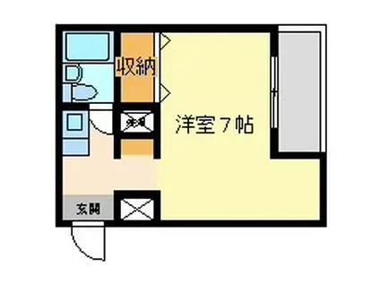 ダイドーメゾン武庫之荘2(ワンルーム/5階)の間取り写真