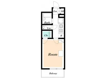 レオパレスリョーヒーナ(1K/1階)の間取り写真