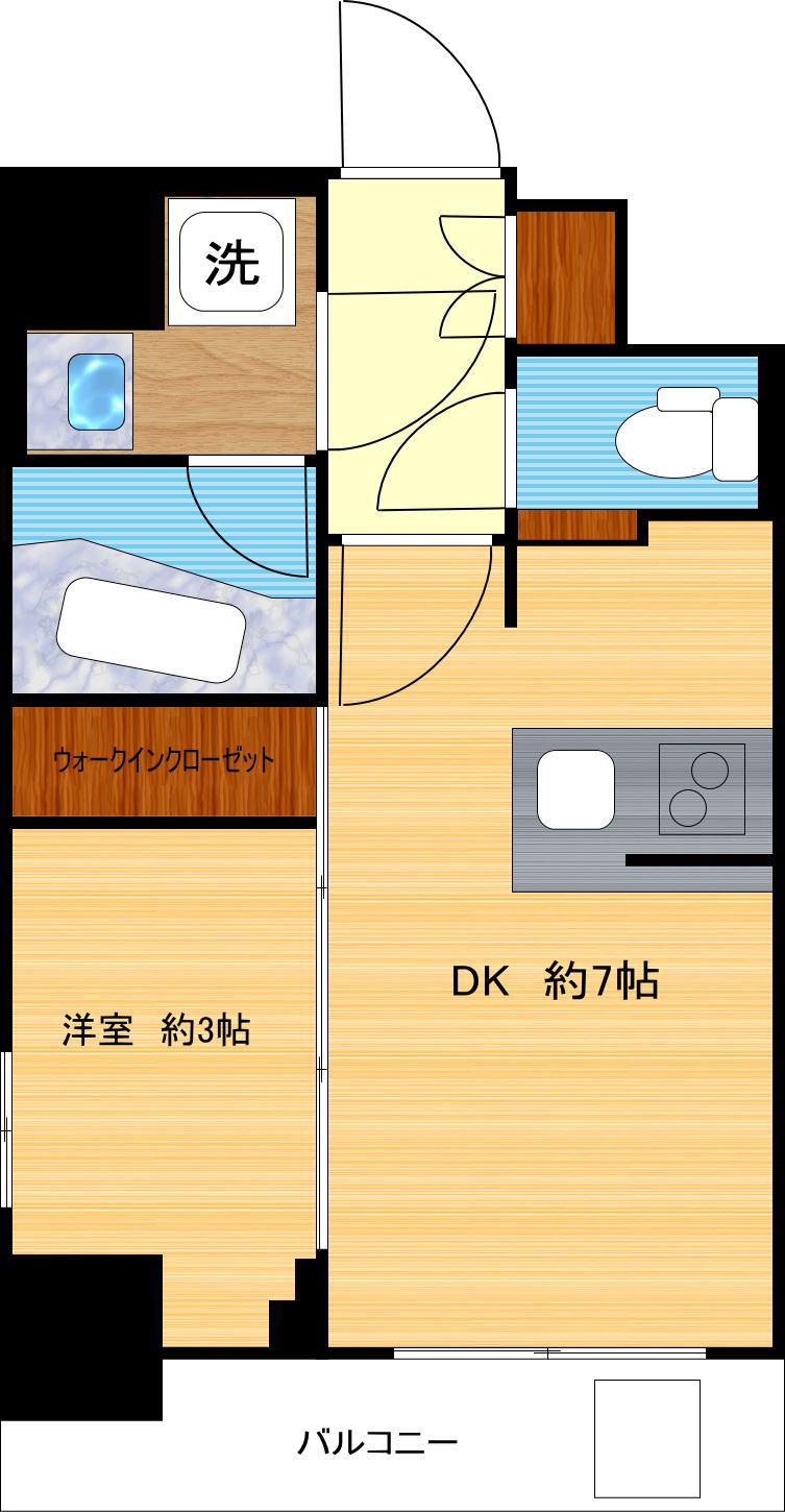コンフォリア・リヴ新中野サウス(1DK/5階)の間取り写真