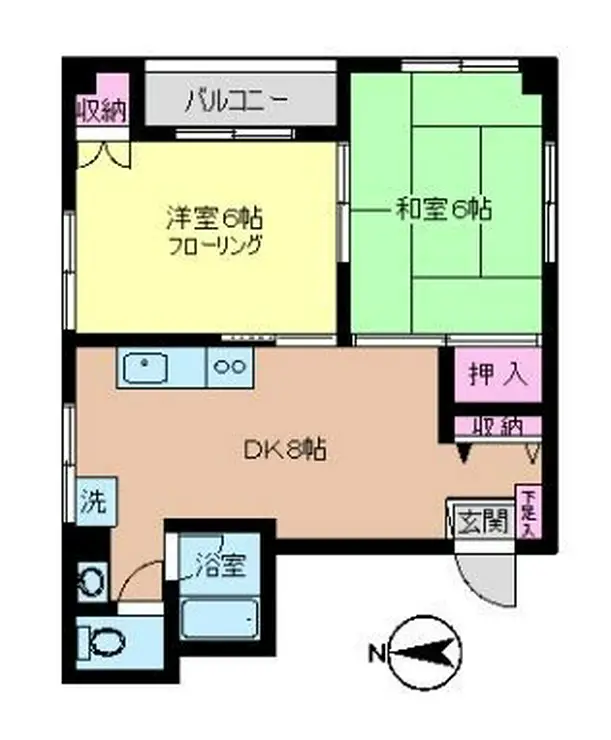 ワンステップ千代崎 3階階 間取り