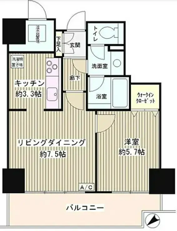 トレステージ目黒 2階階 間取り