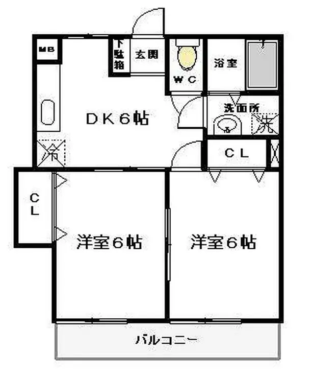 グレースTAKANE 1階階 間取り
