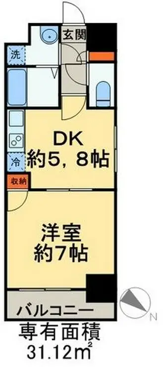 スカール千葉みなと 3階階 間取り