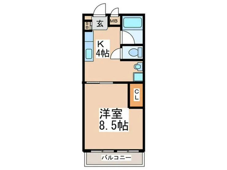 小川スカイハイツ 2階階 間取り