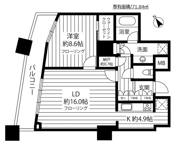 ザ・パークハウス西新宿タワー60 60階階 間取り