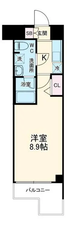 メインステージ二子多摩川 3階階 間取り