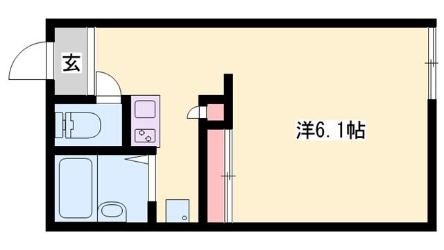 ラ メゾン ド ボヌールIII(1K/2階)の間取り写真