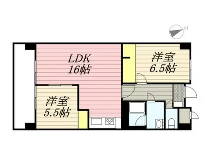 ROSE JAM(2LDK/3階)の間取り写真