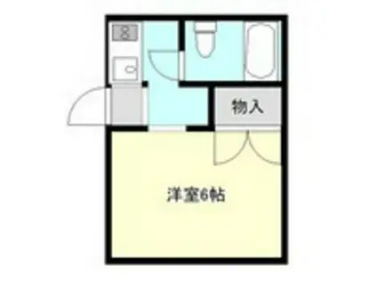 コーポグラント(1K/1階)の間取り写真