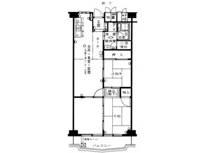 ローレルハイツ春日(3LDK/2階)の間取り写真
