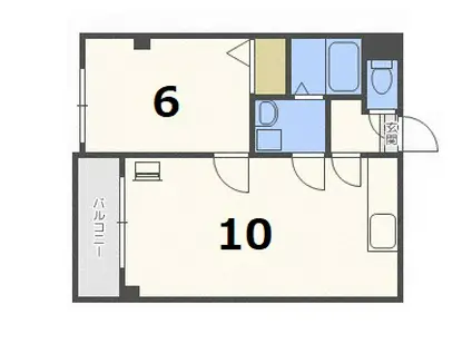 グランドウィステリア(1LDK/7階)の間取り写真