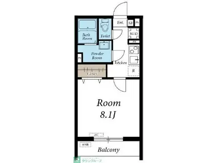 COMFY SAGAMIGAOKA(1K/1階)の間取り写真