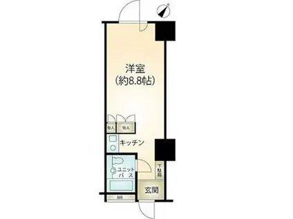 プチモンド熱海(ワンルーム/2階)の間取り写真