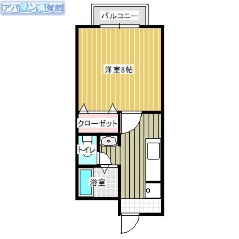 メゾンラメール(1K/2階)の間取り写真