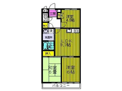 フロムファースト(3LDK/1階)の間取り写真