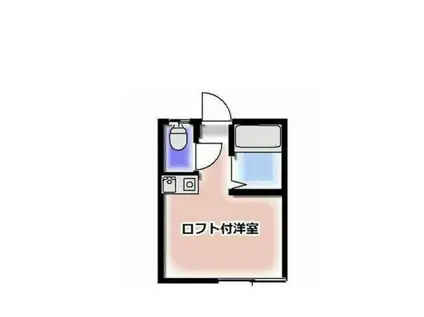 システムハイツ(ワンルーム/2階)の間取り写真