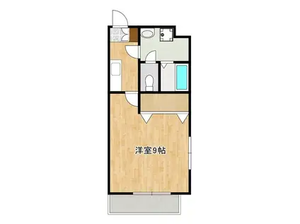 メゾン黒髪(1K/3階)の間取り写真