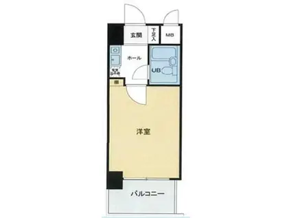 ライオンズマンション川口並木2丁目(1K/5階)の間取り写真