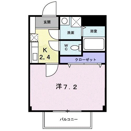 ＪＲ長崎本線 神埼駅 徒歩11分 2階建 築21年(1K/2階)の間取り写真