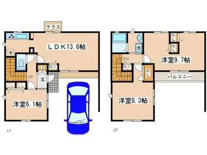 シャーメゾン須磨エスト(3LDK/1階)の間取り写真