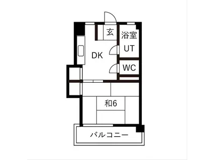 メゾン千種(1LDK/5階)の間取り写真