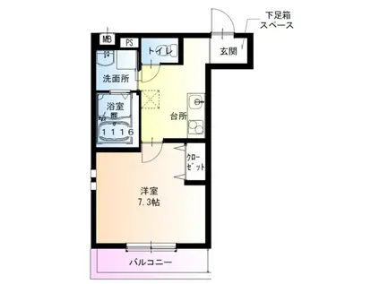 フジパレス千林II番館(1K/3階)の間取り写真