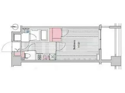 プレール・ドゥーク蔵前(1K/3階)の間取り写真