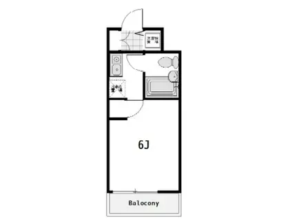 ウィンベルソロ川口第6(ワンルーム/2階)の間取り写真