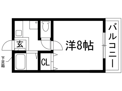 ハイツレジーナ(1K/2階)の間取り写真