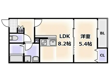 MEW STYLE APARTMENTS(1LDK/3階)の間取り写真
