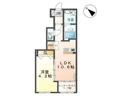 SK HOUSE(1LDK/1階)の間取り写真