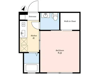 エミリナ音羽(1K/3階)の間取り写真