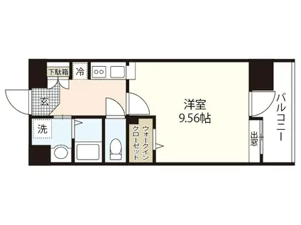 EL CAMINO(1K/2階)の間取り写真