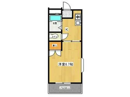 プラザコレージュ(1K/3階)の間取り写真