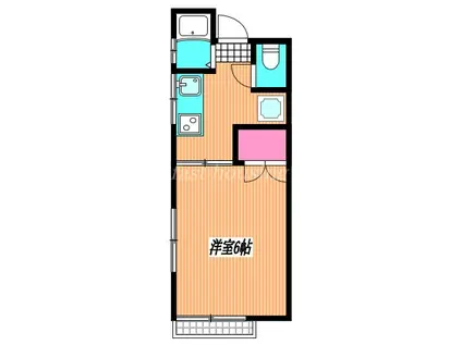 日興フラワーヒル(1K/2階)の間取り写真