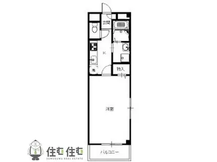 アンプルール フェール MSI(1K/3階)の間取り写真