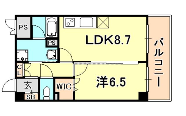 α-LYRA(1LDK/5階)の間取り写真