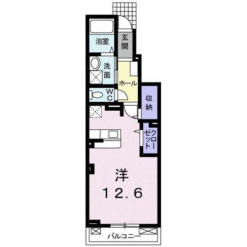 ＪＲ阪和線 紀伊駅 徒歩8分 2階建 築18年(ワンルーム/1階)の間取り写真