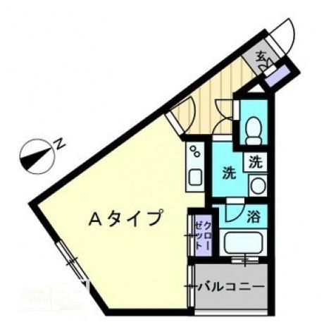 アルファレガロ中庄駅前(ワンルーム/4階)の間取り写真