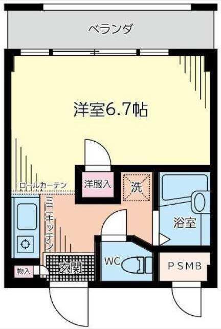 J・K MANSION(1K/3階)の間取り写真