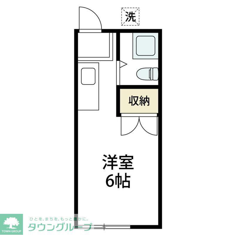 アーバンハイムN(ワンルーム/1階)の間取り写真