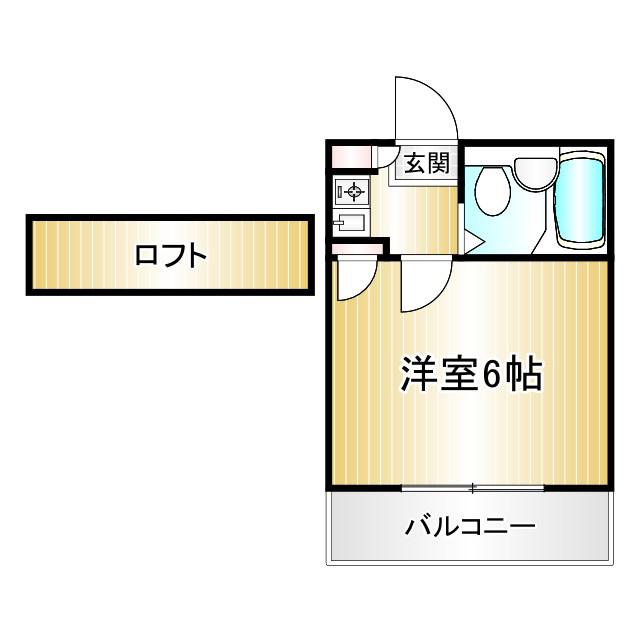 ライフピアエイコウ(1K/1階)の間取り写真
