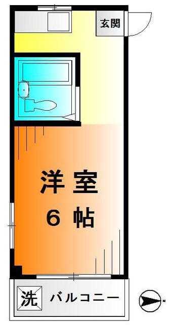 ピア東高円寺(ワンルーム/3階)の間取り写真