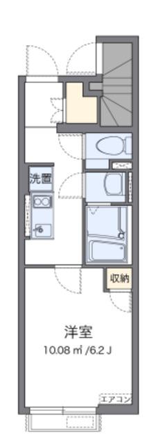 クレイノ浜田山A(1K/1階)の間取り写真