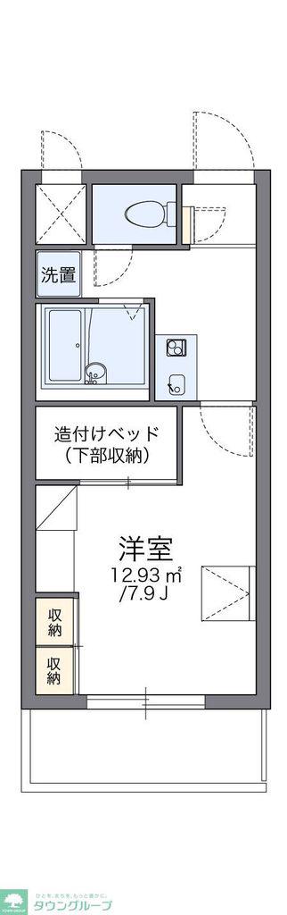 レオパレスA-1(1K/2階)の間取り写真