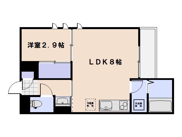 GRANDTIC SMART REGINA(1LDK/1階)の間取り写真