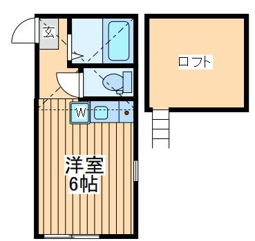 ユナイト白楽ルーシア(ワンルーム/2階)の間取り写真