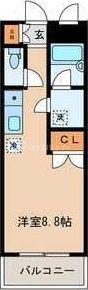 E-FLAT(ワンルーム/1階)の間取り写真