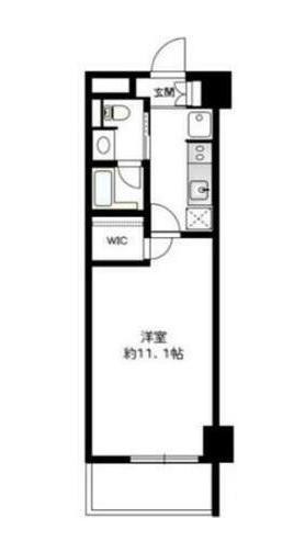 コモド鶴見中央(1K/5階)の間取り写真
