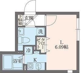 MODULOR要町I(1K/4階)の間取り写真